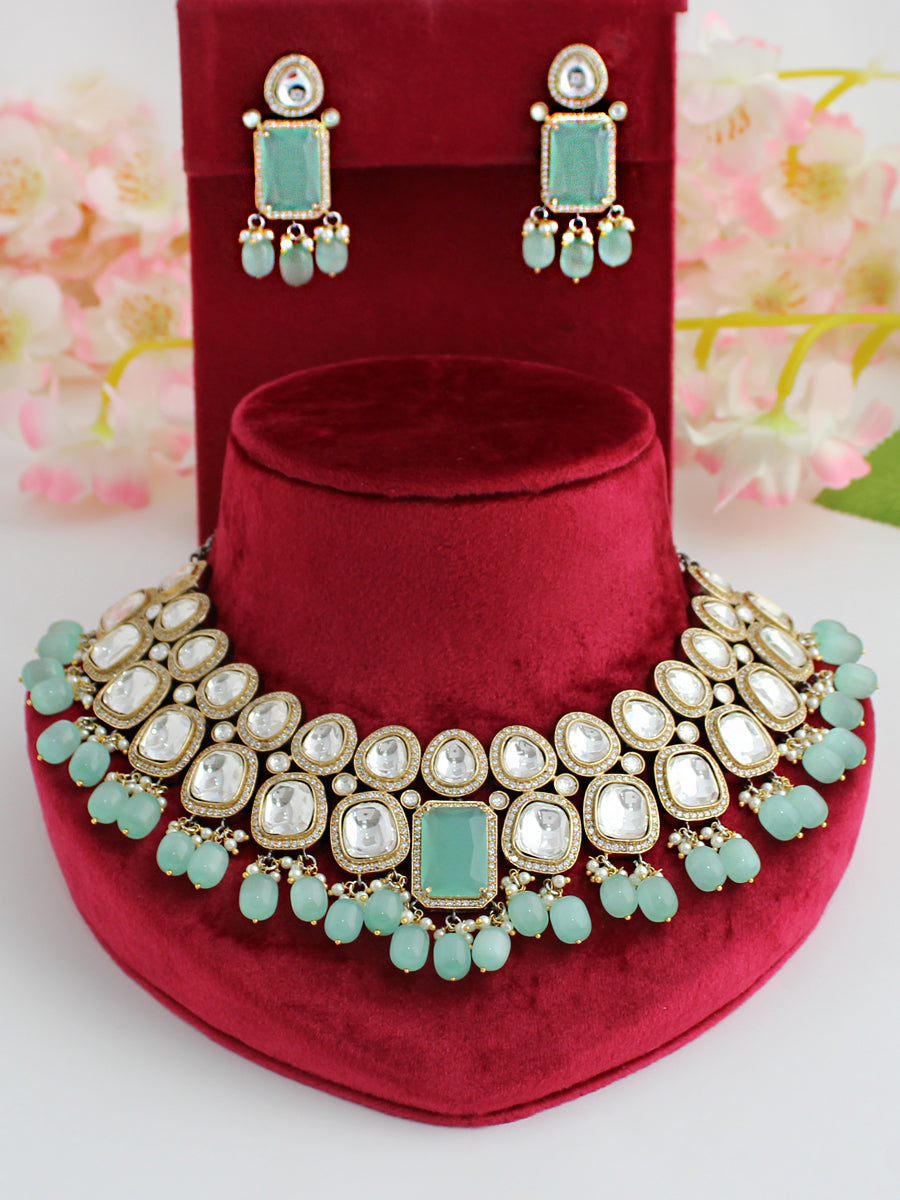 Kochi Necklace Set-Mint Green