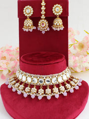 Madiha Kundan Choker Necklace Set