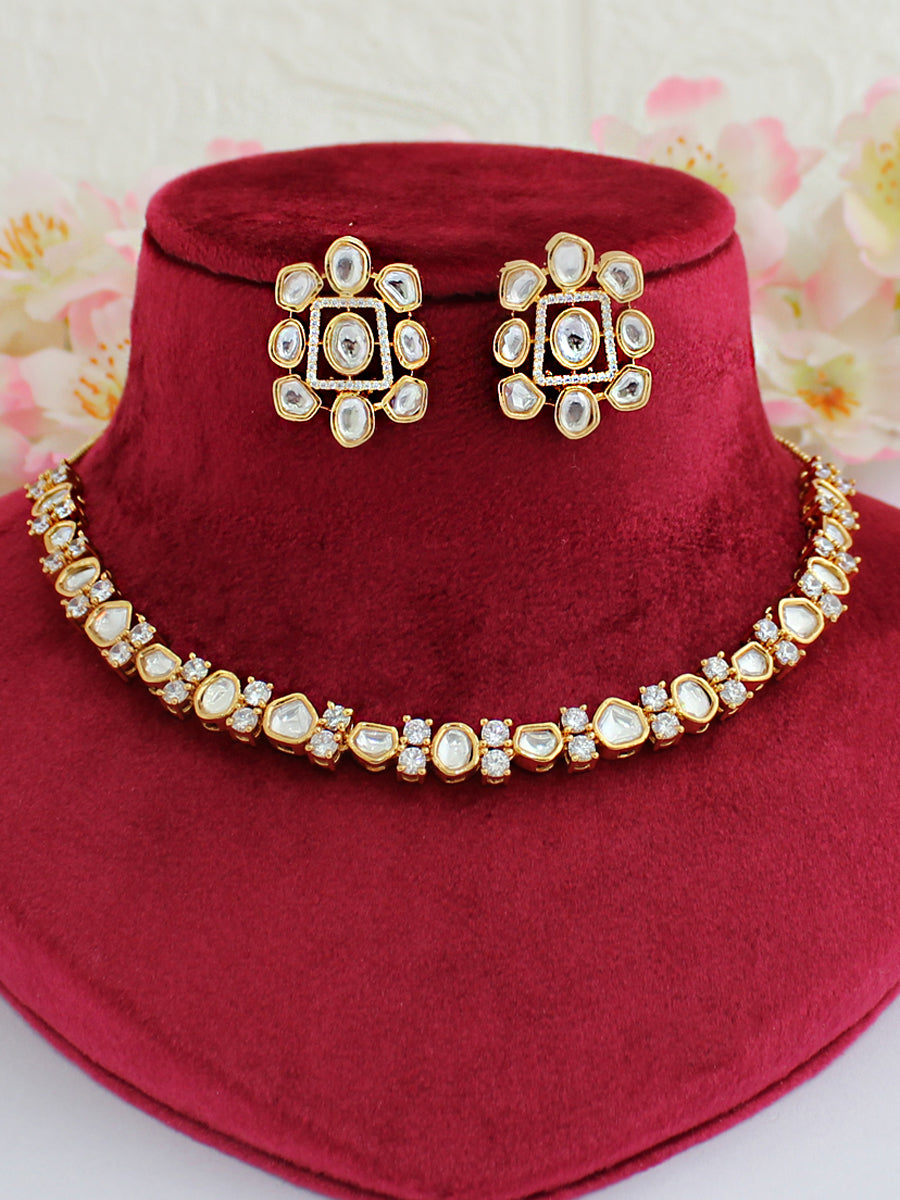 Mishka Necklace Set-Golden