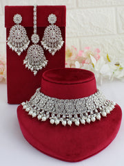 Shahin Necklace Set-Silver
