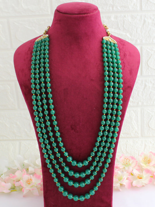 Shlok Groom Necklace-Green