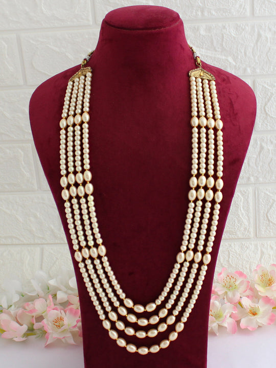 Anshul Groom Necklace-Golden