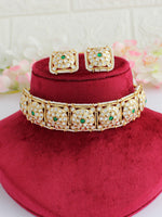 Nidhika Necklace Set-Green