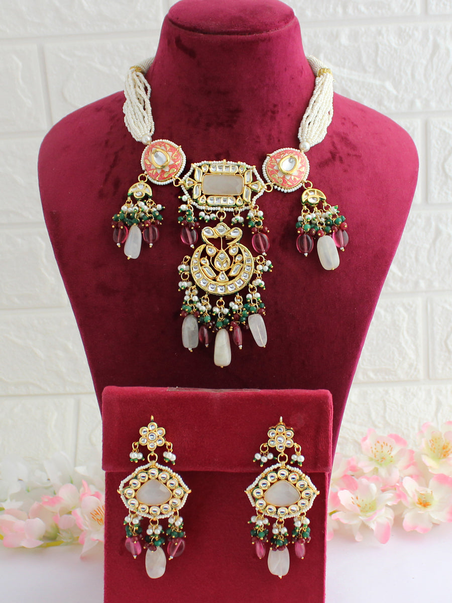 Sanjita Necklace Set - Ivory