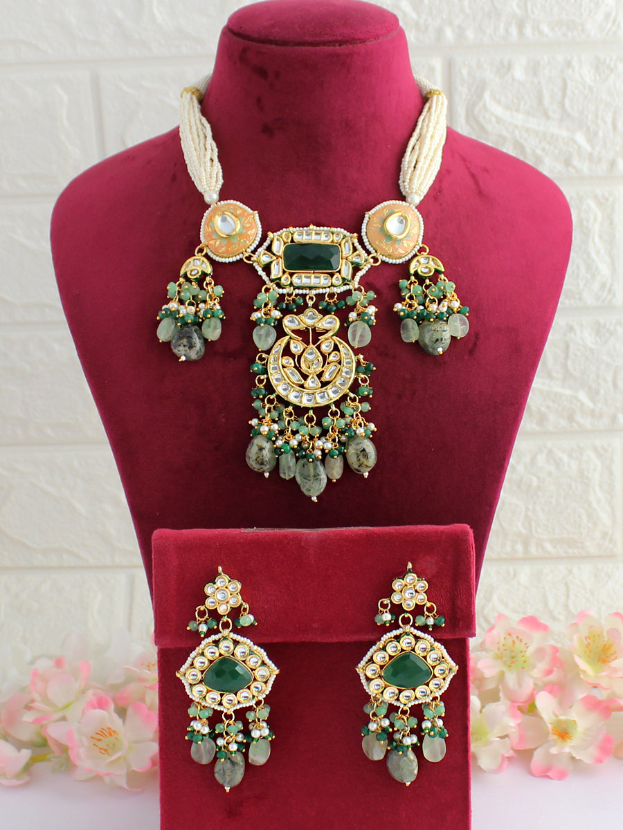 Sanjita Necklace Set - Green