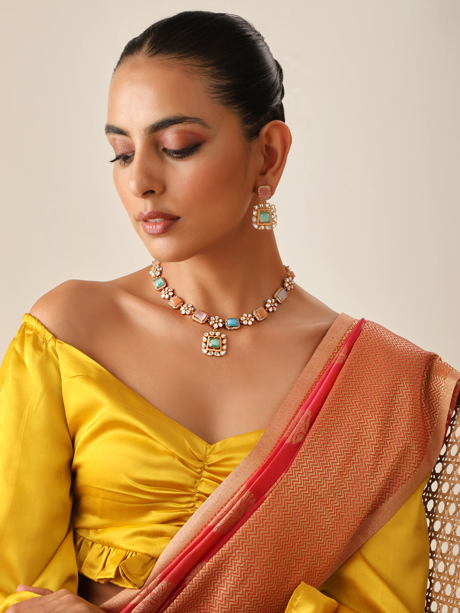 Amishi Necklace Set-Multicolor