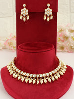 Parul Necklace Set-pearl