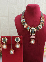 Gulbahar Necklace Set-Multicolor