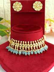 Ashima Necklace Set-Aqua