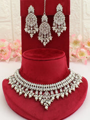 Shiza Necklace Set-Silver