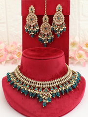 Shiza Necklace Set-Rama Green