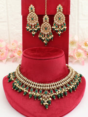Shiza Necklace Set-Green