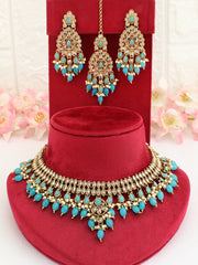Shiza Necklace Set-Turquoise