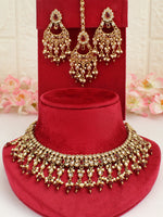 Roshini Necklace Set-maroon