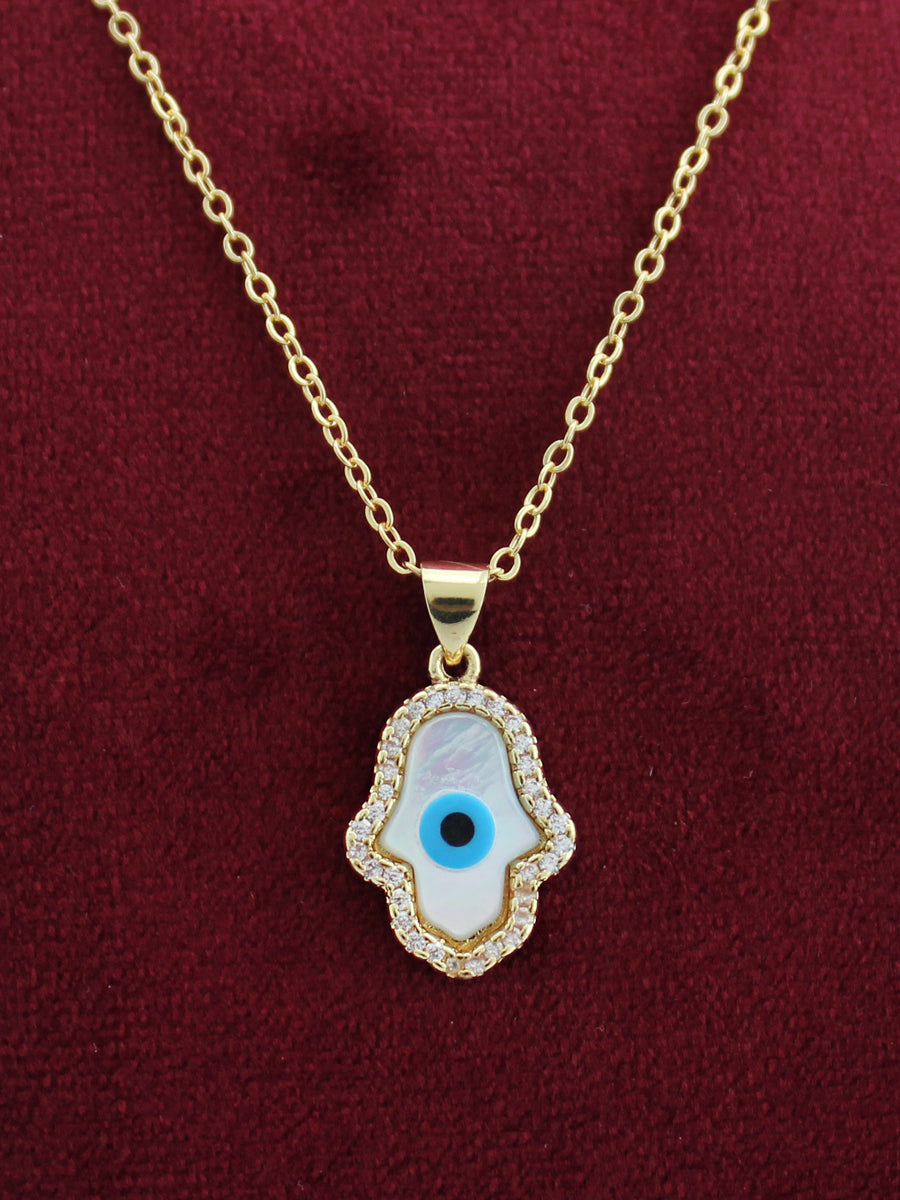 Hamsa Evil Eye Pendant Chain / Necklace