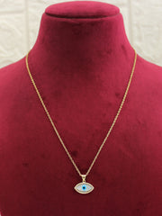 Evil Eye Pendant Chain / Necklace-Golden
