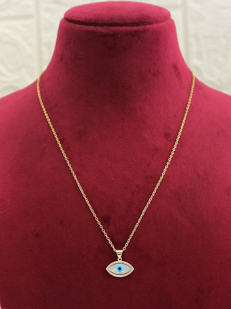 Evil Eye Pendant Chain / Necklace-Golden