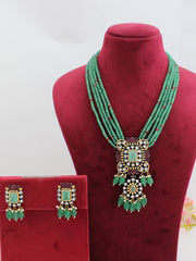 Ubika Long Necklace Set-Mint Green