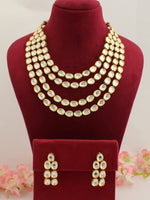 Amrita Layered Necklace Set-White