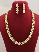 Trisha Long Necklace Set-white