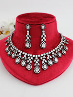 Angela Necklace Set-Antique Silver