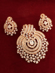 Anayra Pendant Earrings Set-Rose Gold