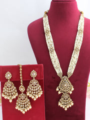 Sonali Long Necklace Set-Golden