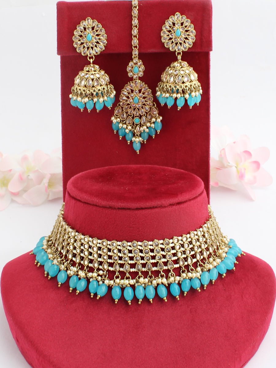 Riffat Choker Necklace Set