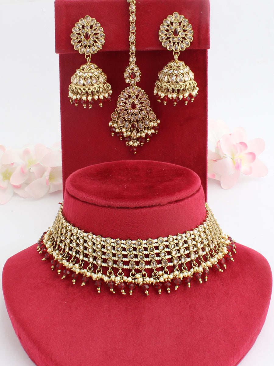 Riffat Choker Necklace Set