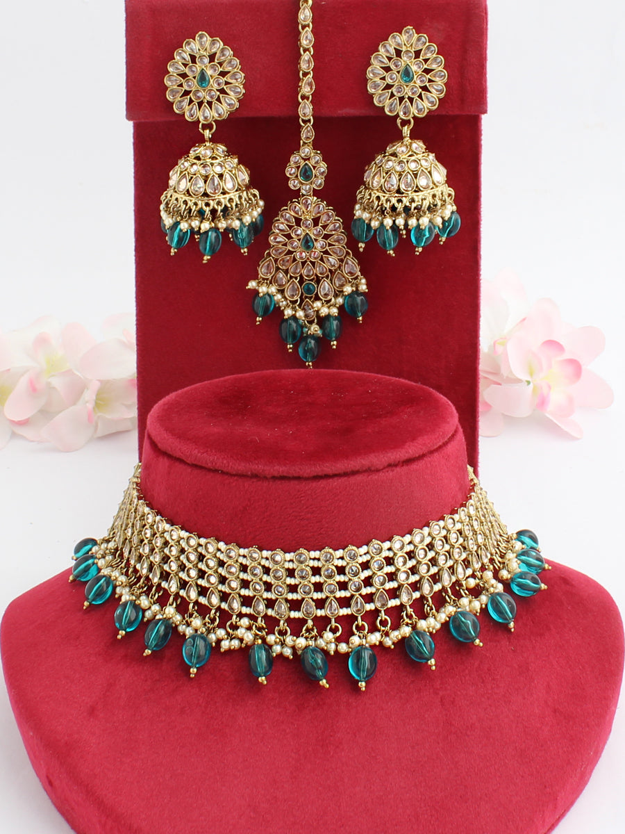 Riffat Choker Necklace Set