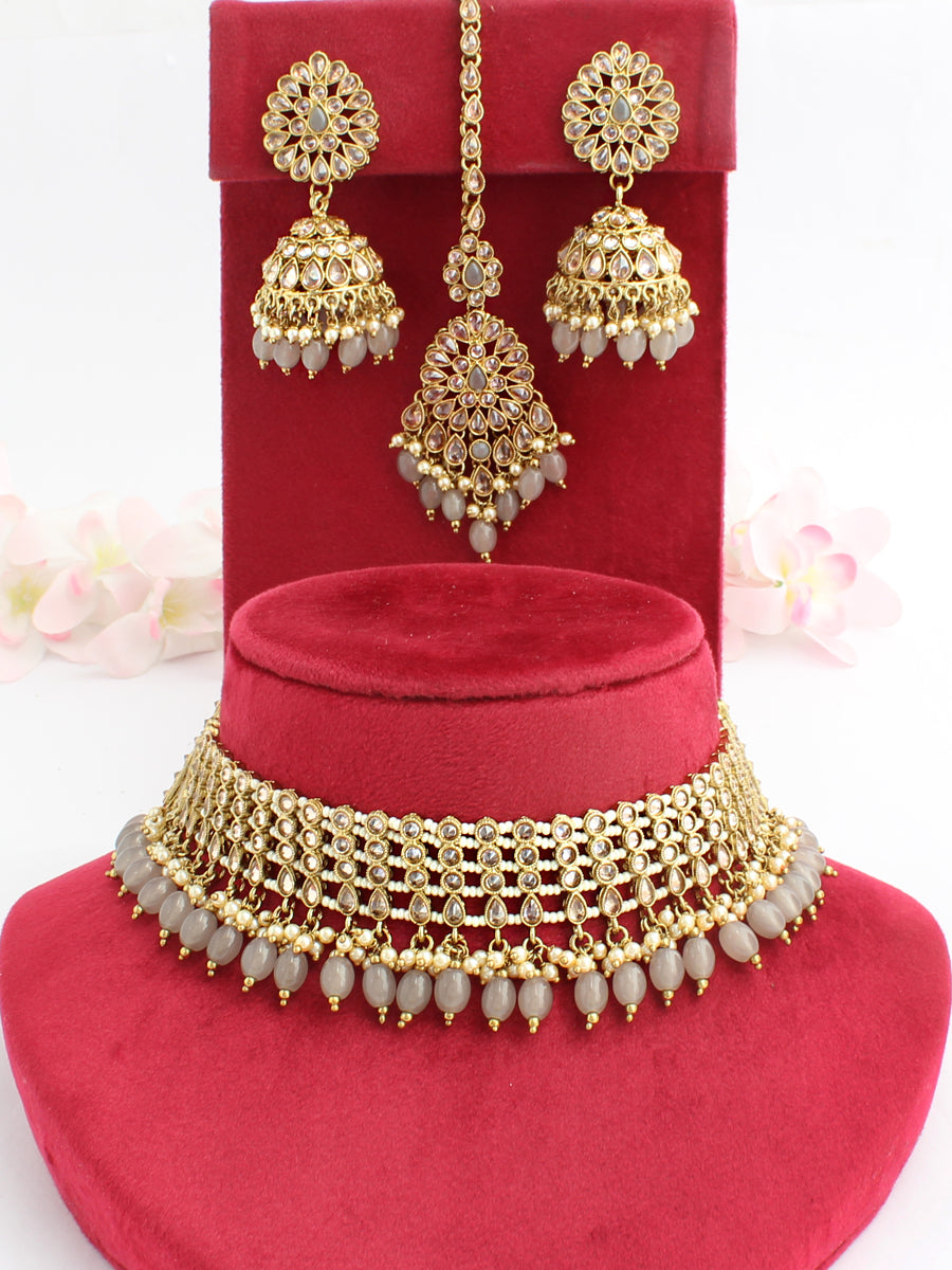 Riffat Choker Necklace Set