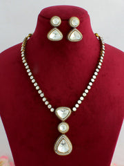 Nabhya Necklace Set-Metallic