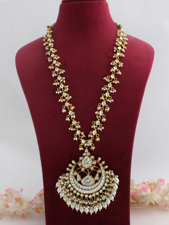Shivanshi Long Necklace-White