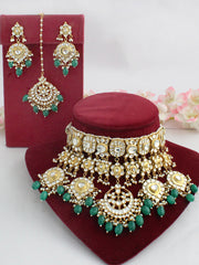 Shradha Necklace Set-Green