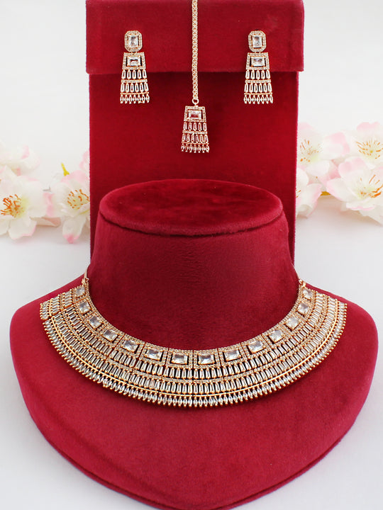 Ellie Necklace Set-Rose Gold